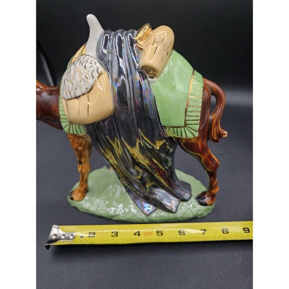 Holland Mold Standing Sitting Camel  Figure Hand Painted Gold Accent Nativity - Picture 7 of 11